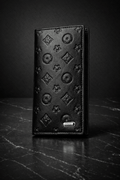 New Design Long Wallet for Men & Women | 12 Card Slots | Half Zip Pocket  - Black
