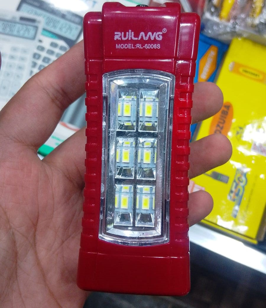 Ruilang Model RL-6006S Rechargeable LED Flashlight And Emergency Work Light - Versatile Portable Lighting Solution For Daily And Emergency Use