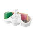 3 In 1 Soap Dispenser And Sponge Holder Kitchen Tool Sin K Organizer Sponge Holder For Kitchen Tidy Soap Dispensing Sponge Holder Plastic 1 Pcrandom Color