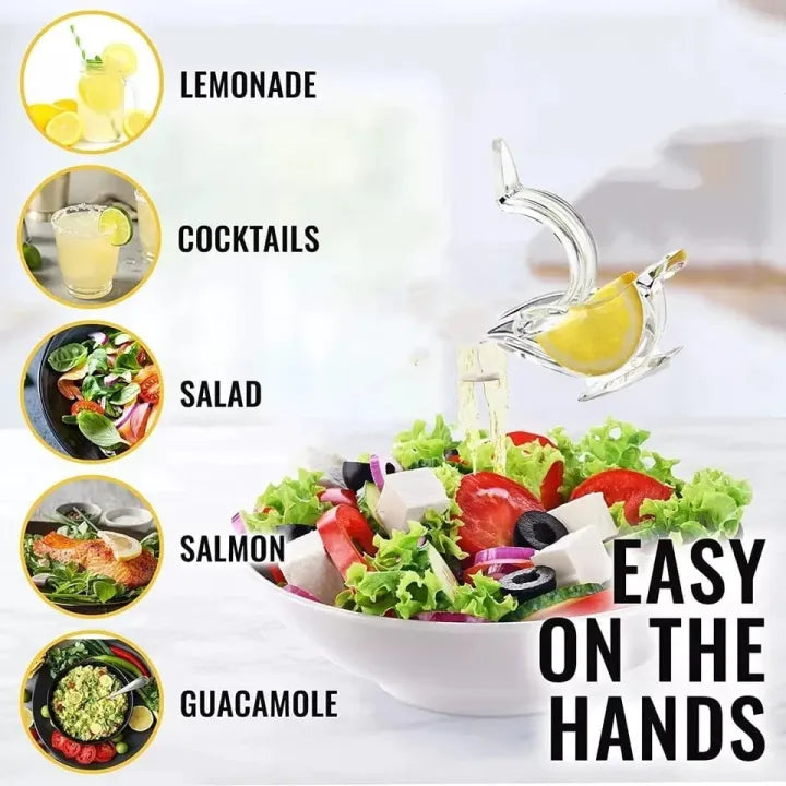 Manual Lemon Clip Portable Clear Fruit Juicer Bird Lemon Slice Squeezer Home Kitchen Bar Hand Gadget 1606944