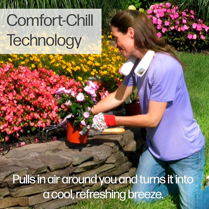 Arctic Air Freedom Portable Personal Air Cooler Arctic Wearable 3 Speed Neck Cooler Small Fan For Outdoor Indoor Use Usb Rechargeable Fan