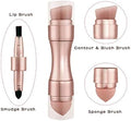 Max Factor X 4 In 1 Makeup Brush Set Portable Mini Travel Makeup Brushes Makeup Brush Mini 4 In 1 Kit For Travel Cosmetic Applicator Foundation Sponges Brushes Concealer Professional Make Up Tools R
