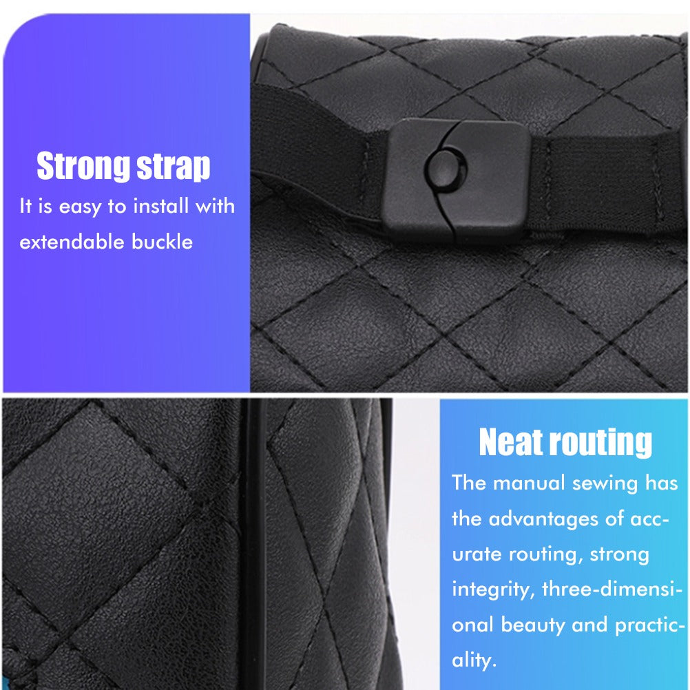 Luxury Leather Car Napkin Holder – Sleek Design, Easy Access & Secure Fit for Tissues