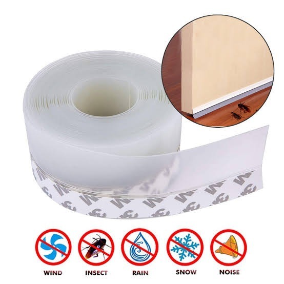 5M Flexible Door Bottom Sealing Strip Mosquito and Mouse Kitchen Stopper Wind Dust Blocker Water Proof Wind Proof Sealer Gap Fill