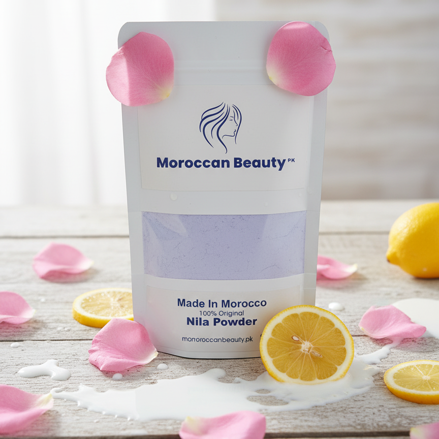 Moroccan Beauty Nila Powder | Blue Nila Skin Whitening Powder 120g | Best Quality Nila Powder