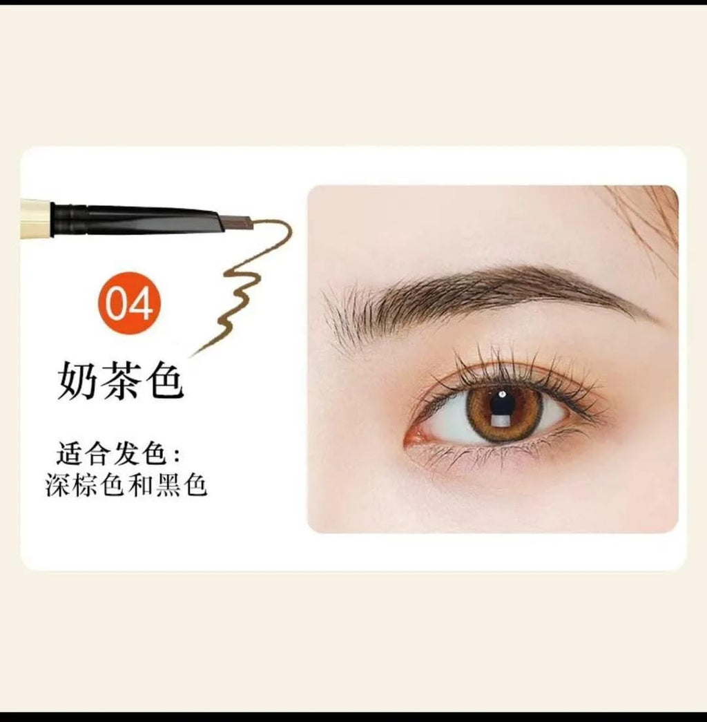3 In 1 Eyebrow Pencil Brush And Razor Comfortable Use Smooth Application Compact Design For Daily Grooming Needs - Brown