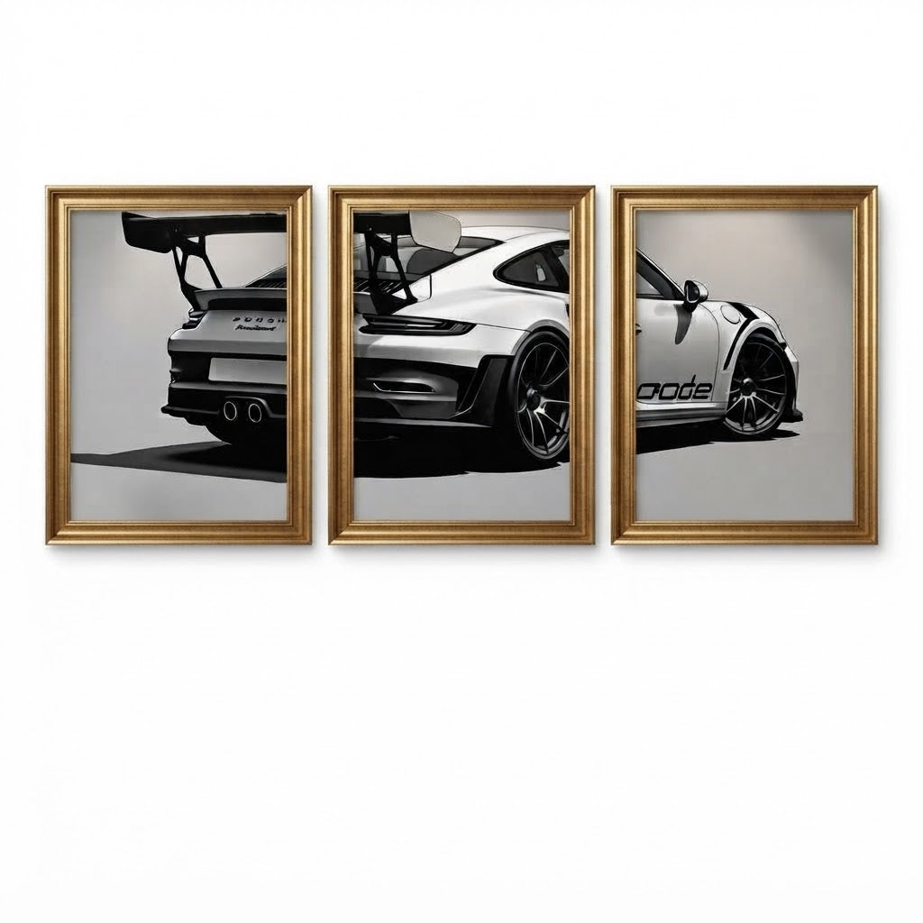 Set of 3 Premium Wall Art Photo Tiles – Home Decor Accessory Designed For Interior Styling And Daily Living Space Routine - Size: 8x11