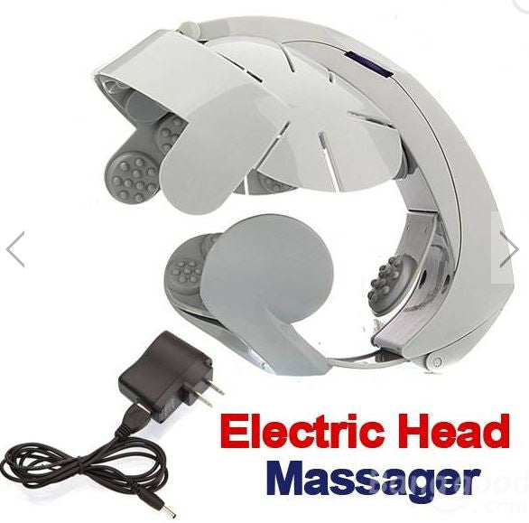 Electromagnet Electric Head Massager Digital Treatment Vibration Head Helmet Health Spa Brain Pstress Pain Relief Massage Relax Easy Acupuncture Point Non Rechargeable