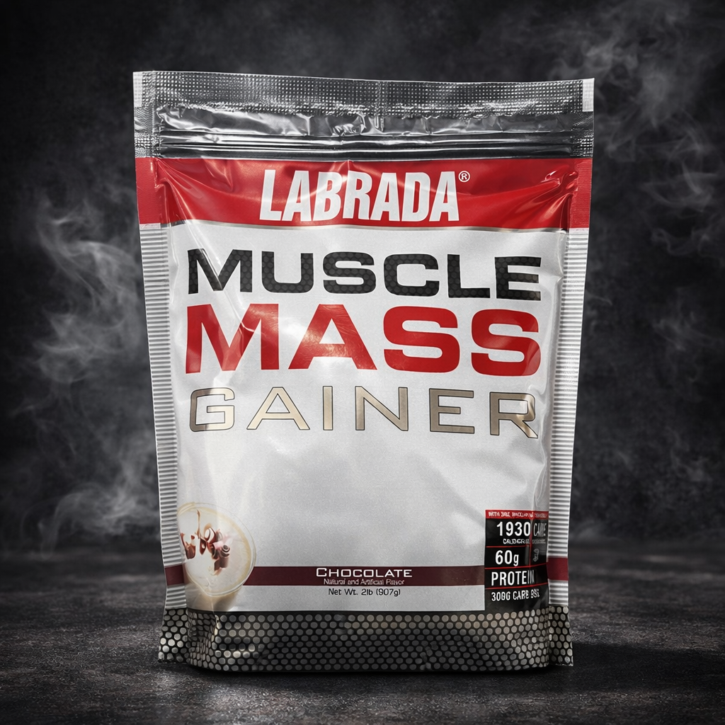 Labrada Muscle Mass Gainer Premium High-Calorie Shake – 2 LBS (907g)