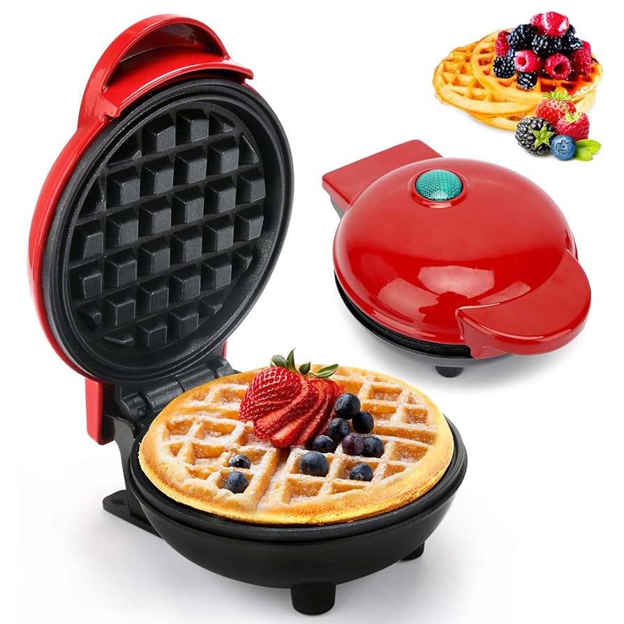 Waffle Maker Breakfast Machine – Non Stick Easy Clean Compact Electric Appliance For Quick And Delicious Homemade Waffles