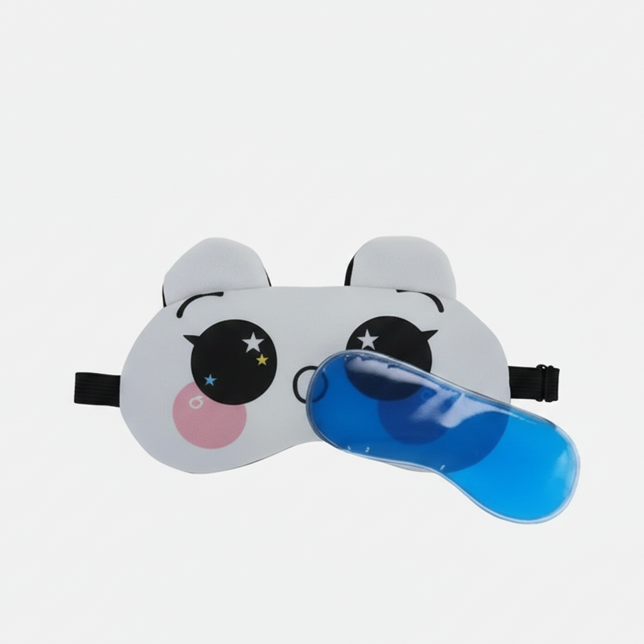 Sleeping Gel Eye Mask Premium Quality Smooth Texture Comfortable Fit Relaxing Design (Random Color)