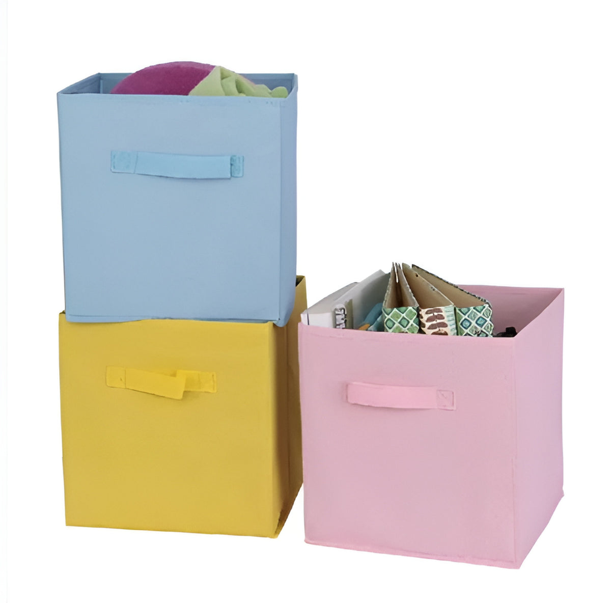 Foldable Canvas Storage Box Random Color 674574