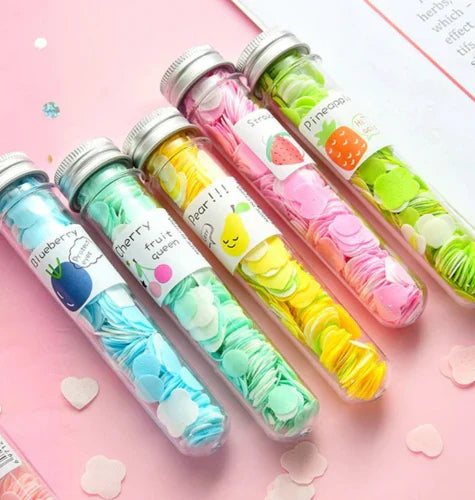 120pcs Disposable Paper Flower Soap Tube – Portable Handwash Sheets for Kids & Adults | Travel-Friendly Pocket Soap Flakes