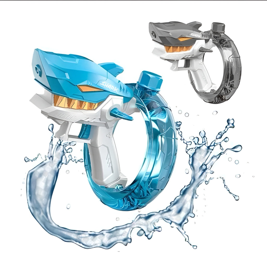Rechargeable Shark Water Gun – High Pressure Electric Water Blaster Toy For Kids, Long Range Water Shooter, Fun Outdoor Summer Play (Random Color)