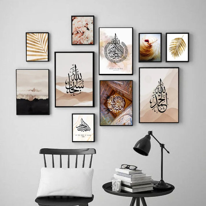 Gallery Wall Frame Collection – 10 Modern Frames with Double Tape, Perfect for Home Decor