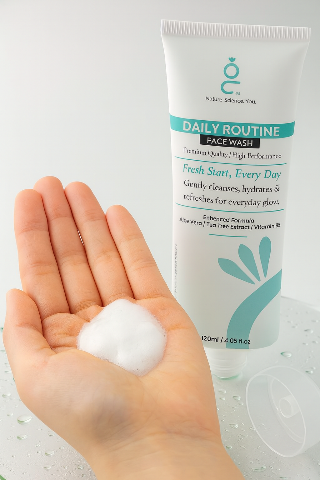Daily Routine Face Wash gently cleanses, hydrates, and refreshes the skin with a natural blend (120ml)