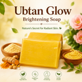 Ubtan Glow Brightening Soap – Handmade Organic Turmeric & Sandalwood Soap for Radiant Skin