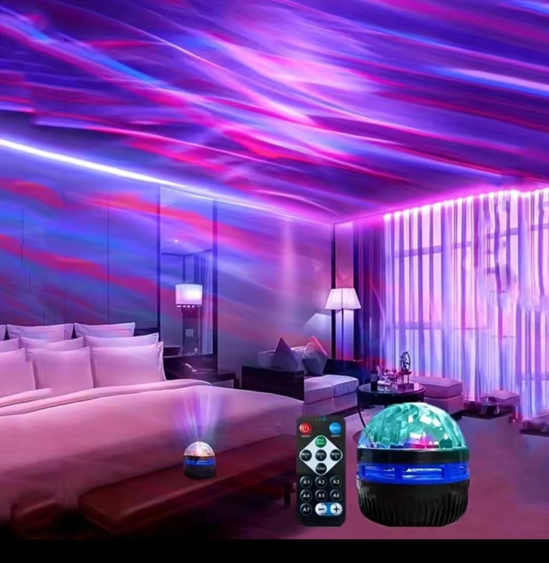 USB Galaxy Projector Aurora 5V Night Light 360° Rotating RGB light