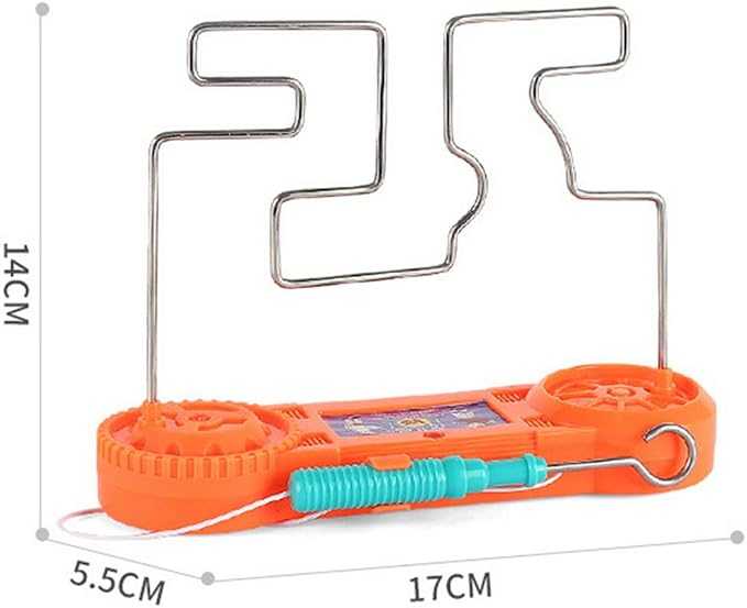 Kids Collison Electric Shock Toy, Education Electric Touch Maze Game Party, Funny Game Science Experiment Toys for Children Gift (Mix Color)