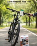 FLY Universal Mechanical Bike & Motorcycle Phone Mount – 360° Adjustable Handlebar Bracket for Bicycles, Scooters & E-Bikes