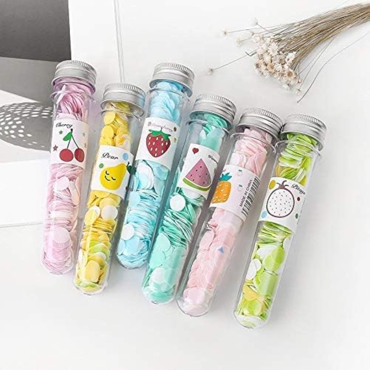 100 PCS Disposable Flower Paper Soap with Portable Tube – Multi-Color Travel Sheets for Hand Washing & Outdoor Use- Random Color