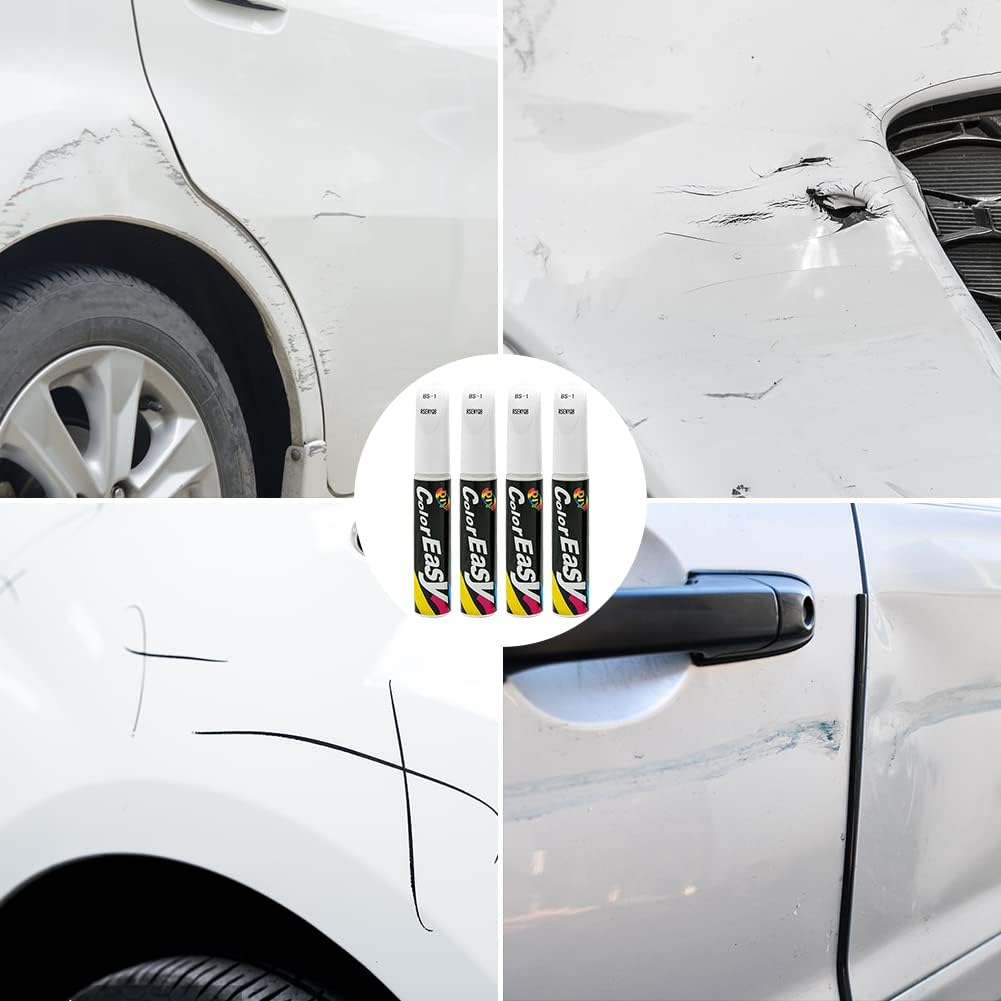 1 Pc Car Scratch Repair Pen, Deep Erase and Fill Scratches with Easy & Quick Paint Automotive Pen for Cars, Vehicles (Random Color) - Black