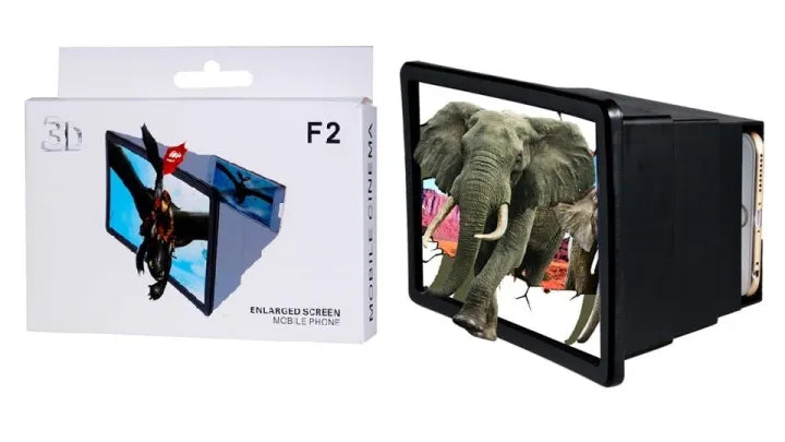 F2 Portable 3D Magnifier Screen Enlarger Magnifying Glass Zoom Video Screen Hd All Mobile Phone Random Color