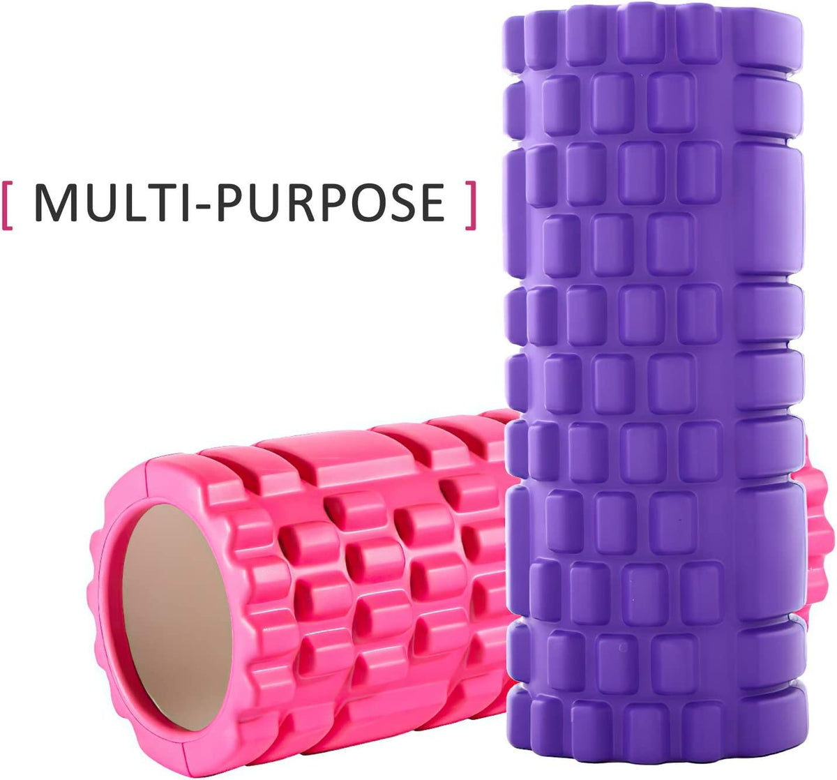 Foam Roller for Back Pain Relief | High Density Deep Tissue Massage Roller for Muscle Recovery, Exercise & Stretching | Body Pain Relief Roller for Gym, Home Workout, Yoga & Physiotherapy (Random Color)