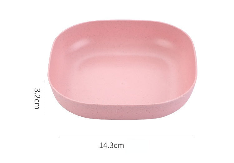 Plate Set Pack Of 10 Plastic Spit Bone Dish Plates Plates Set With Holder Random Colours