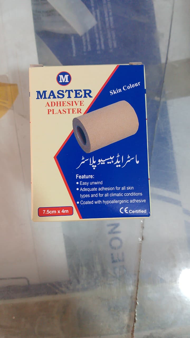 Master 3-Inch Adhesive Plaster – Strong, Breathable & Skin-Friendly Medical Tape for Wound Protection, Bandage Fixing & First-Aid Use