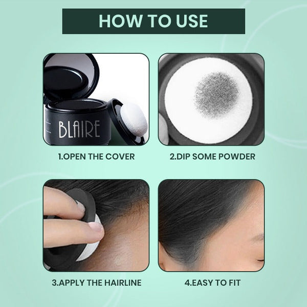 BLAIRE Hair Filler Powder – Instant Root & Thinning Hair Concealer