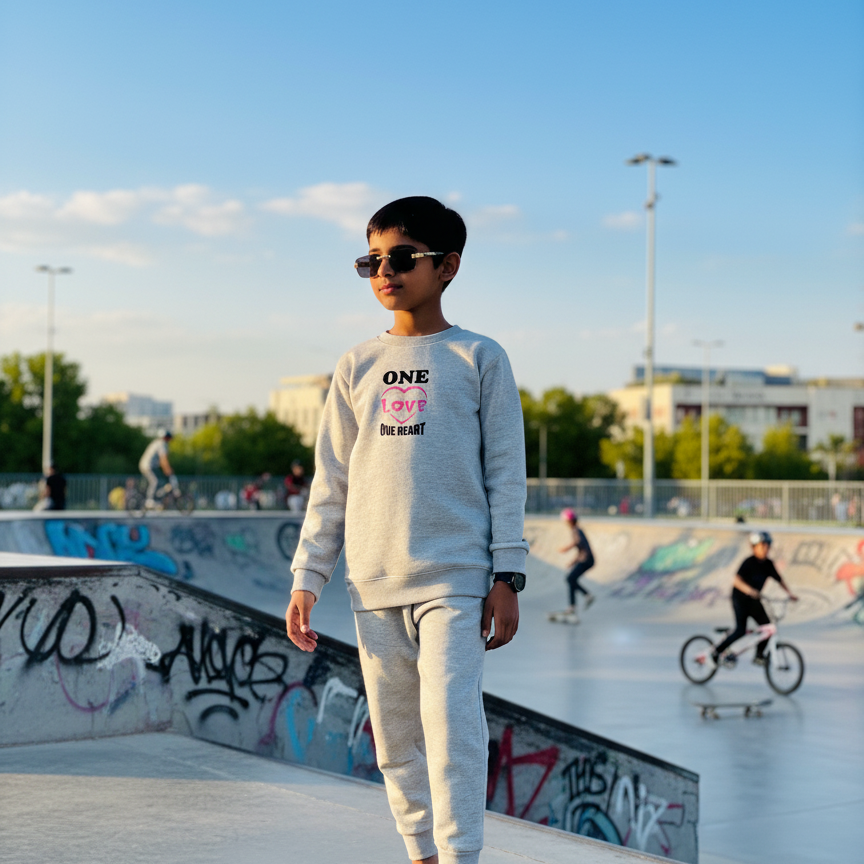 Kids Tracksuit for Boys | Versace-Inspired Winter Sportswear Set | Stylish London Boy Casual Outfit for Comfort & Warmth small