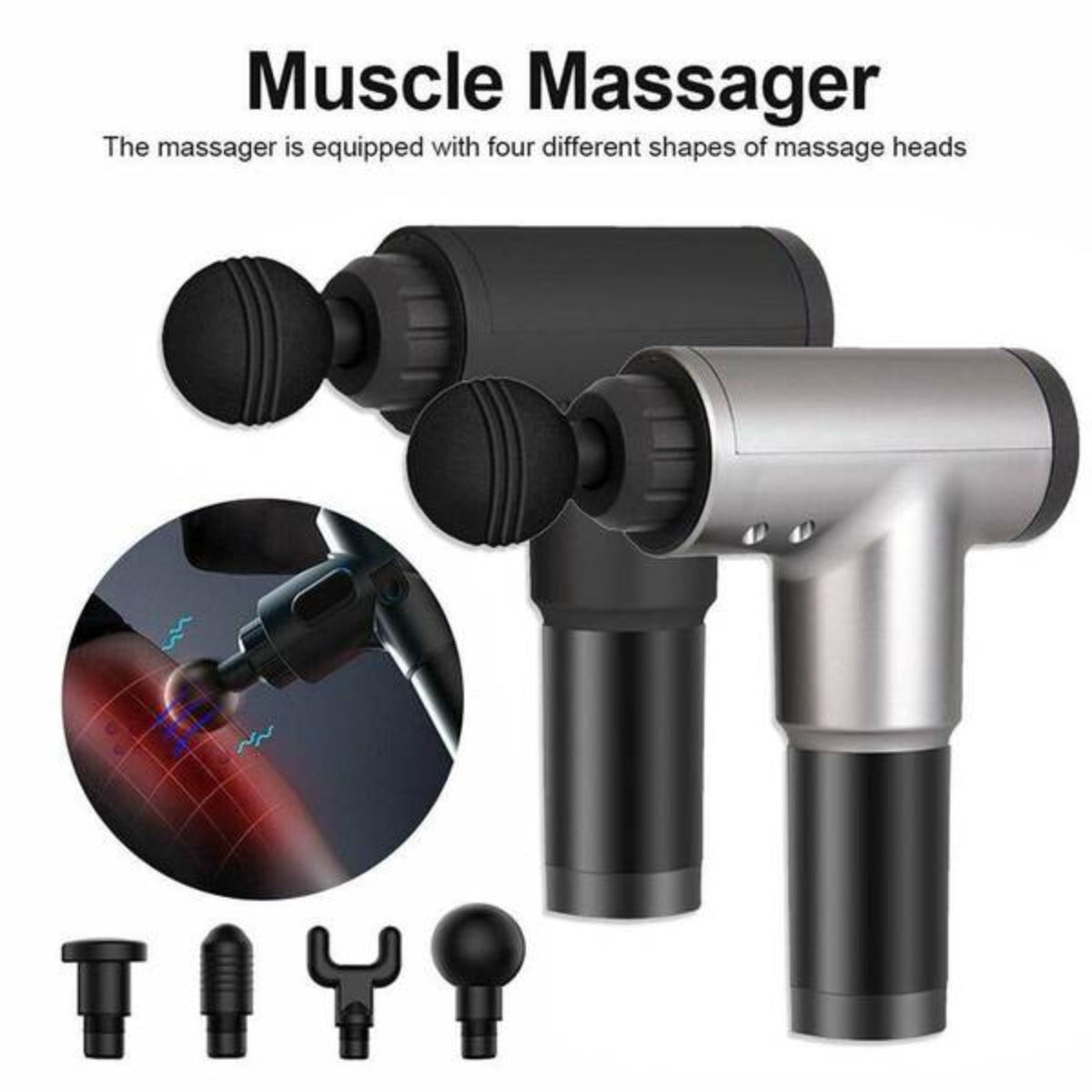 Fascial Deep Muscle Fitness Chargeable Gun Massager 1096490