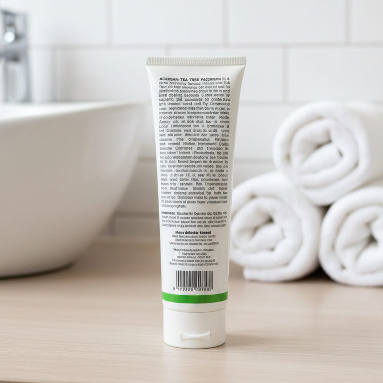Acnesan Tea Tree Facial Cleanser For Oily Skin Gentle Formula Smooth Texture Deep Cleansing - 100ML