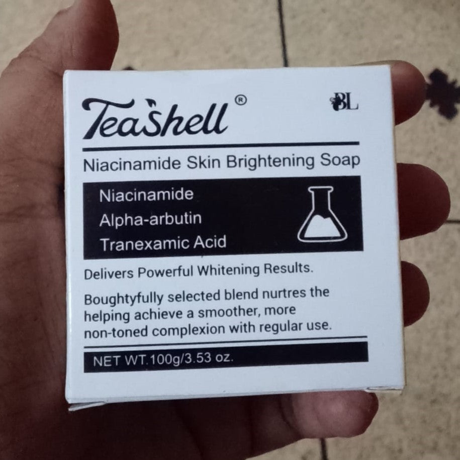 Teashell Niacinamide Skin Brightening Soap - Skincare Product Designed For Cleansing And Brightening Routine - 40g