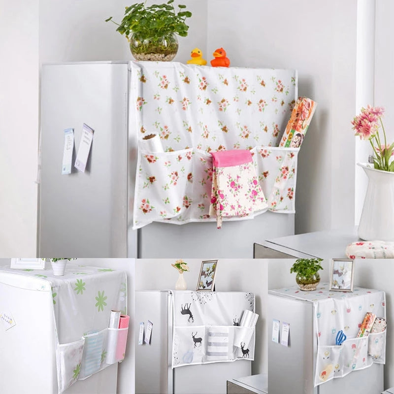 Anti Dust Waterproof Oil Proof Refrigerator Fridge Cover Random Designmade In China