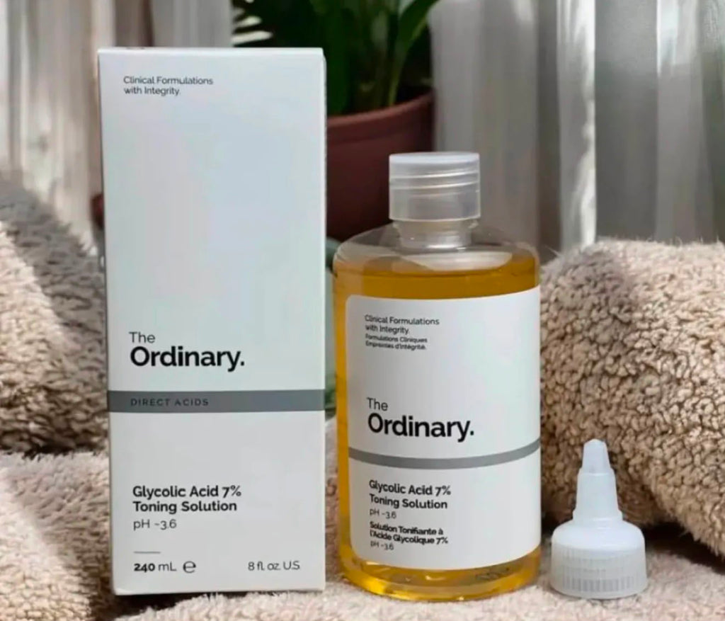 The Ordinary Glycolic Acid 7% Toning Solution | Exfoliating Brightening Face & Body Toner - 240ml