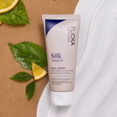 FLiCKA Silk Touch 3‑in‑1 Moisturizer & Primer | Hydrating, Lightweight, Long‑Lasting | Pore Minimizer | 120ml