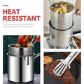 Stainless Steel Deep Fryer Frying Pot With Strainer 12Ml Capacity Basket Deep Fryer Pot For Baking Frying Boiling Home Kitchen