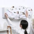 Ac Protective Dust Cover Cute Cartoon Printing Dust Cover For Air Condition Random Design Color1 Ton