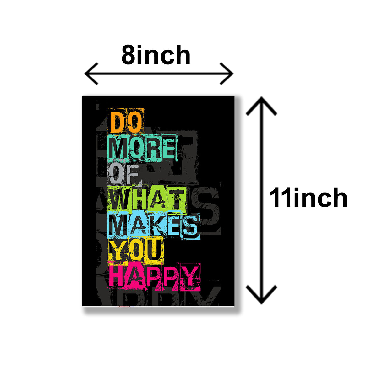 Set Of 4 Motivational Sticky Canvas Frames For Wall Decore Sticky Phototiles For Office And Home Workplace