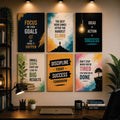Set of 6 Premium Wall Art Photo Tiles – Modern Home Decor Sets 8x11