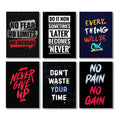 Set Of 6 Motivational Sticky Canvas Frames For Wall Decore Sticky Phototiles 3251761