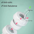 Hands-Free Baby Feeding Bottle with Pacifier & Cleaning Brush 300ml – BPA Free Food Grade