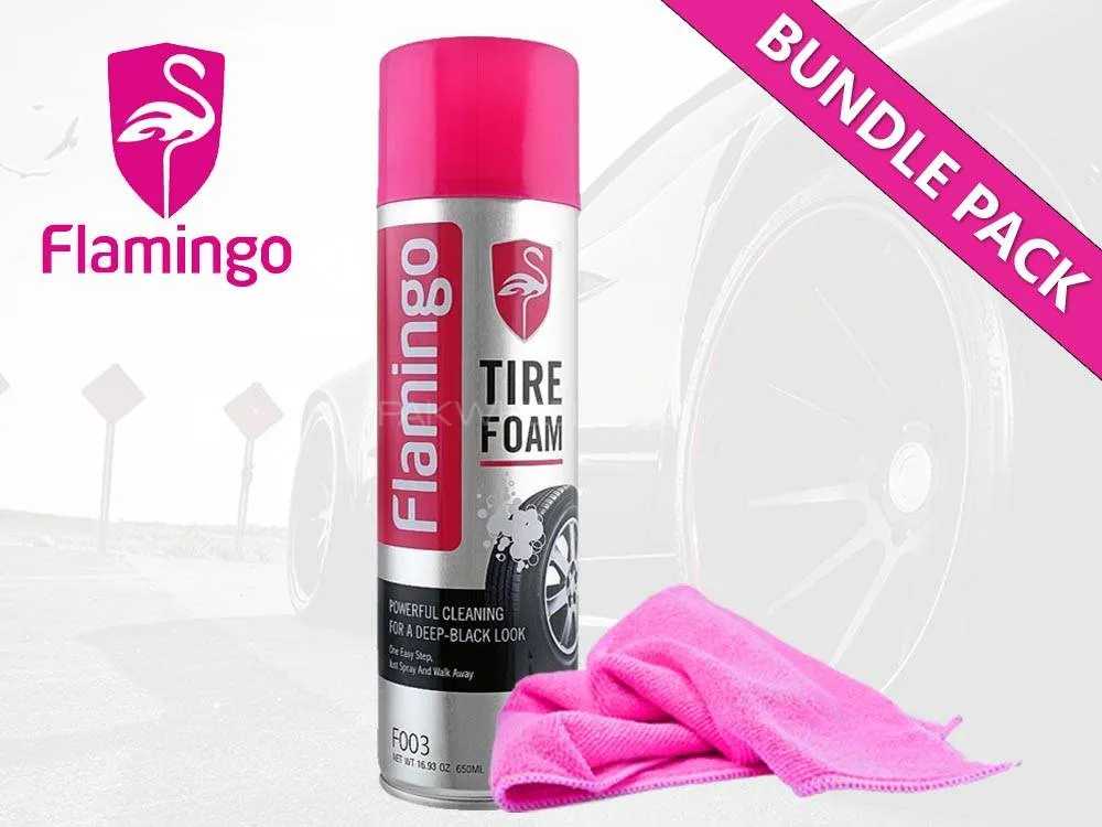 Flamingo Engine Degreaser Foam Spray 650ML – Heavy Duty Engine Cleaner for Cars & Motorcycles | Removes Oil, Grease & Dirt | Safe for Metal, Rubber & Plastic