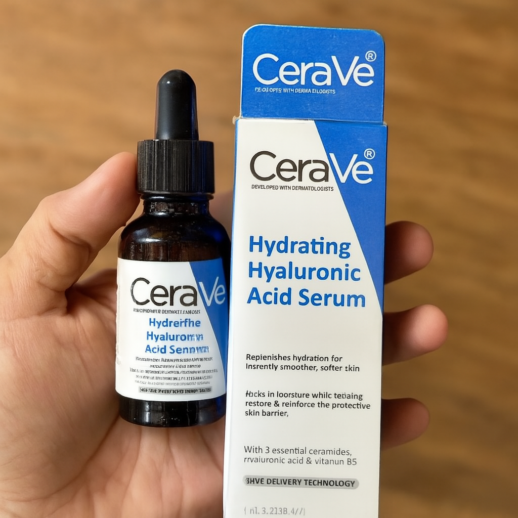 Cerave Hydrating Hyaluronic Acid Serum 30ml – Lightweight Face Serum For Intense Hydration, Smooth Skin Texture, And Long Lasting Moisture Retention