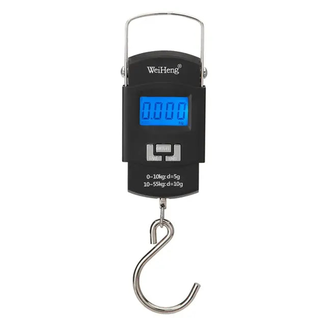 50Kg Digital Led Screen Luggage Weight Scale Luggage Weighing Machine Digital Weighing Machine For Luggage Scale Heavy Duty Portable 50Kg110Lb Black
