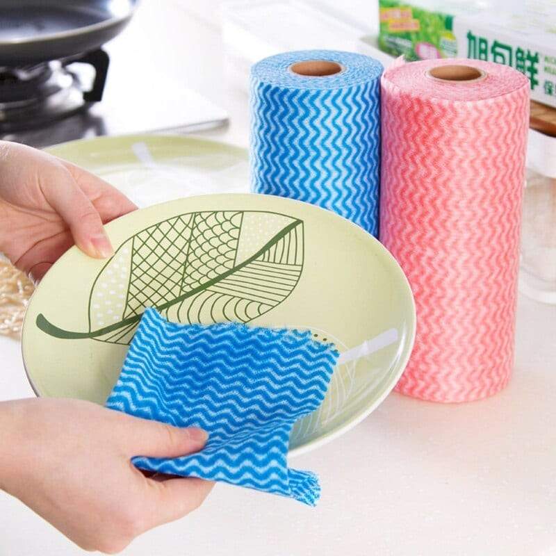 50 Sheet Roll Tissue Paper Cleaning Wipes Random Color