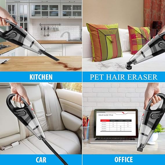 Handheld Vacuum Hand Vacuum Cordless With High Power Mini Vacuum Cleaner Handheld Rechargeable For Home And Car Cleaning
