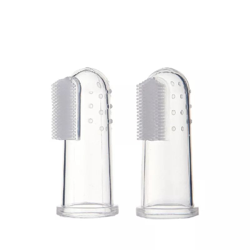 Baby Finger Toothbrush Silicon Toothbrushbox Children Teeth Clear Soft Silicone Infant Tooth Brush Rubber Cleaning Baby Brush
